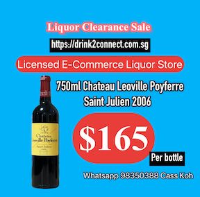 750ml (2006)Chateau Leoville Poyferre Wine, Liquor Clearance Sale