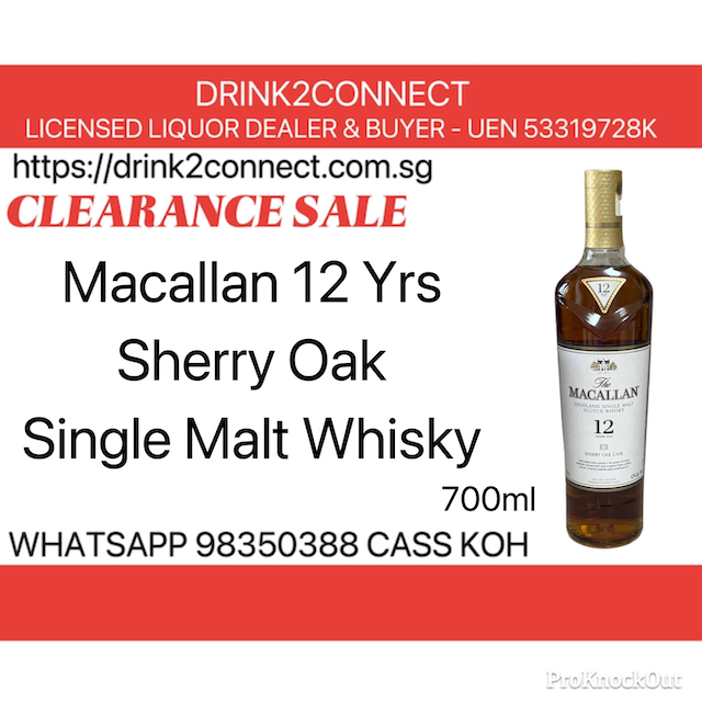 700ml Macallan 12yrs Sherry Oak Cask Whisky Sale