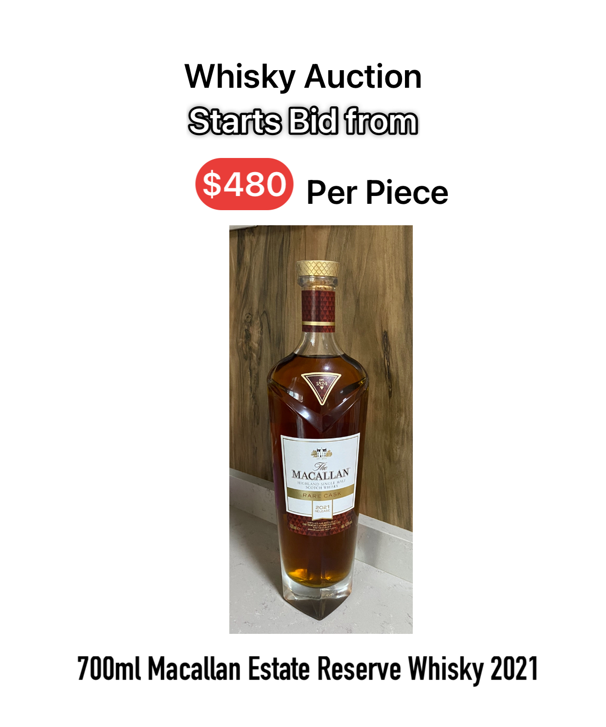 700ml Macallan Estate Whisky 2019(A)