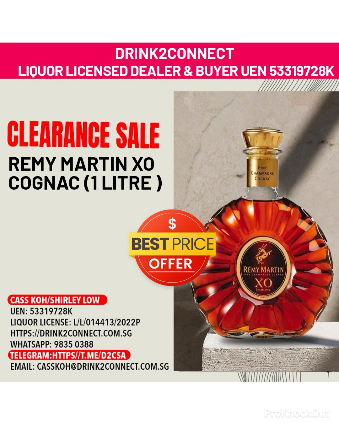 1 Litre Remy Martin XO Cognac/Cognac Sale Online/Cognac Price Online