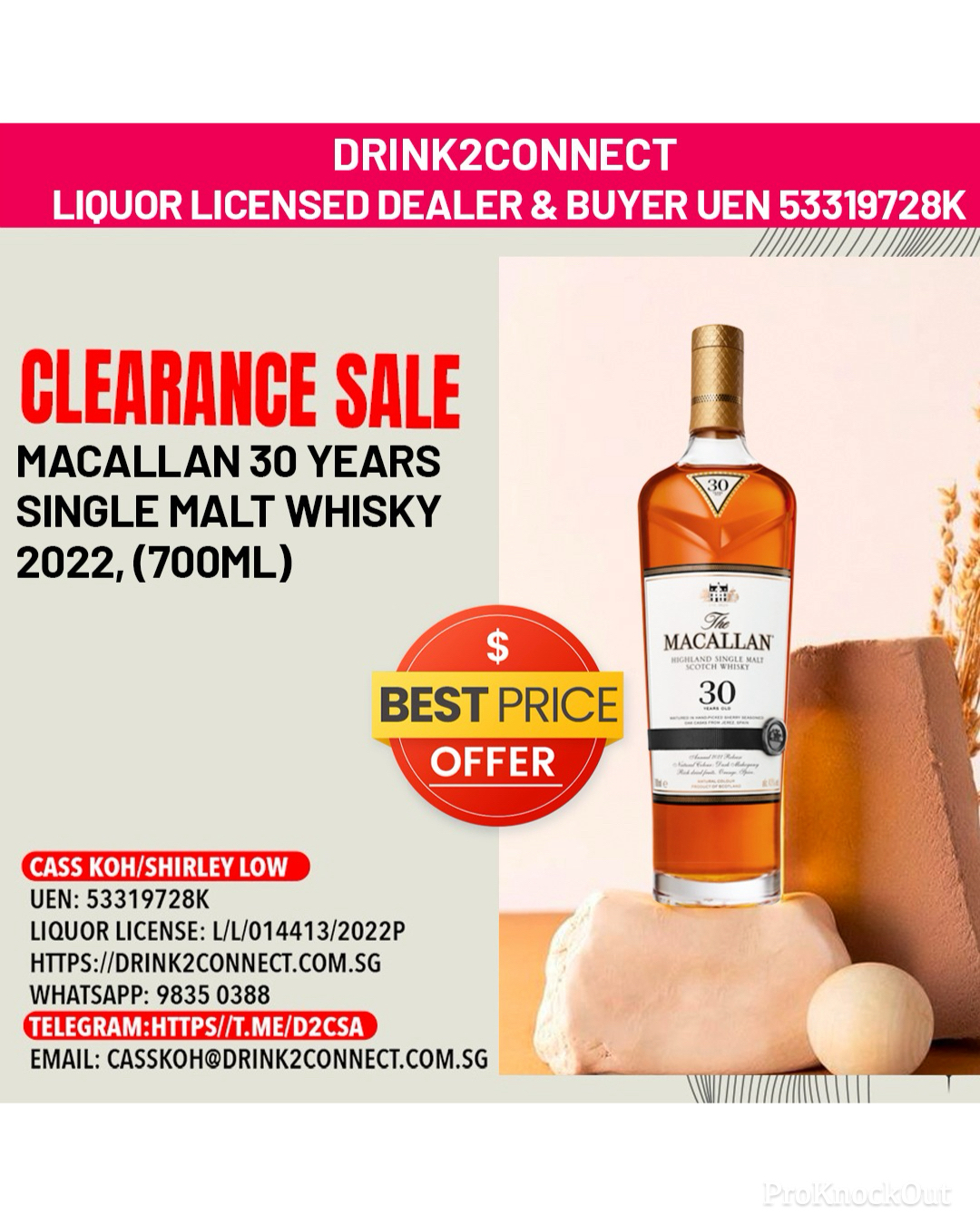 700ml Macallan 30yrs Single Malt Whisky, Release 2022, Macallan Whisky Online, Scotch Whisky Online