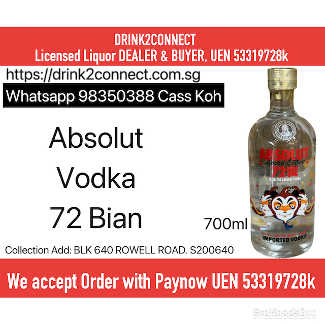 700ml Absolut 72 Bian Vodka, Absolut Vodka 72 Bian, Liquor Clearance Sale, Vodka Sale