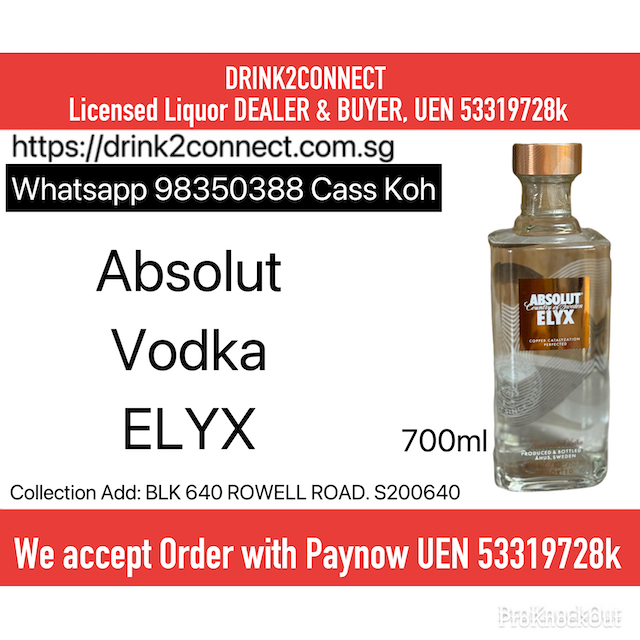 700ml Absolut Elyx Vodka, Absolut Vodka ELYX, Liquor Sale