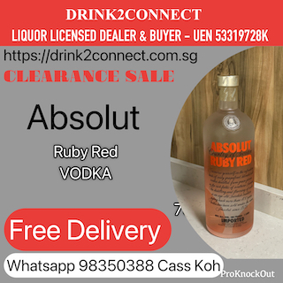 1 Litre Absolut Ruby Red Vodka Liquor Clearance Sale, Absolut Vodka