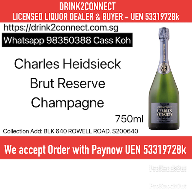 750ml Charles Heidsieck Reserve Brut Champagne, Charles Heidsieck Brut Reserve Champagne