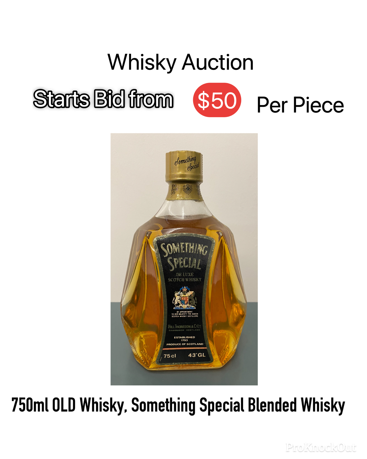 750ml OLD Whisky, Something Special Blended Whisky(A1)