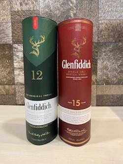 700ml Glenfiddich Whisky Set x 2pcs of 12yrs &15yrs/Glenfiddich Whisky Singapore