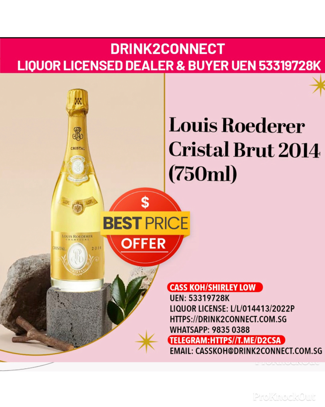 2014 Louis Roederer Cristal Brut 2014 Champagne/Cristal Champagne Sale Online