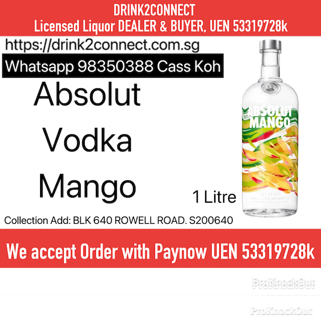 1 Litre Absolut Mango Vodka, Absolut Vodka Sale, Liquor Sale