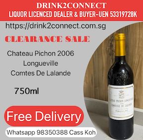750ml Chateau Pichon Longueville 2006 Wine, Liquor Clearance Sale